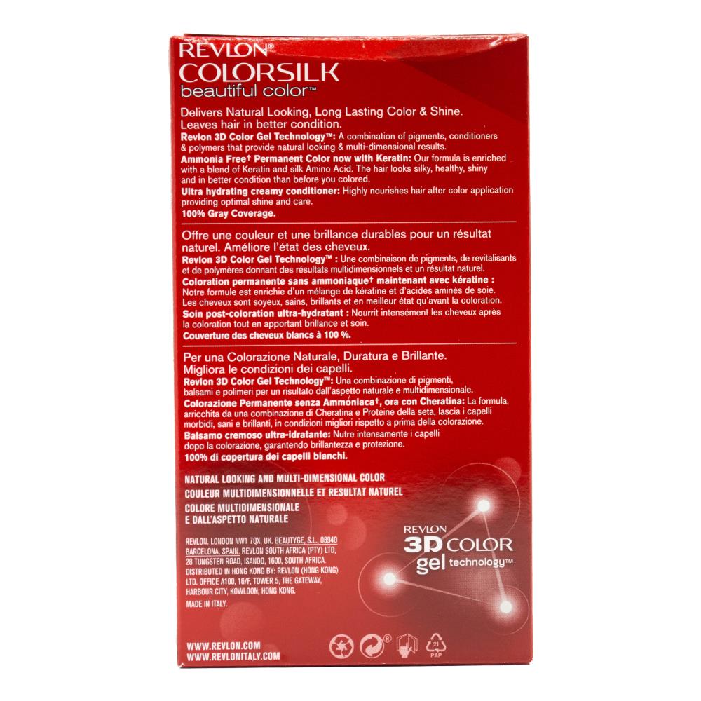 Revlon Colorsilk Permanent Hair Color 34 Deep Burgundy (6x Pack)