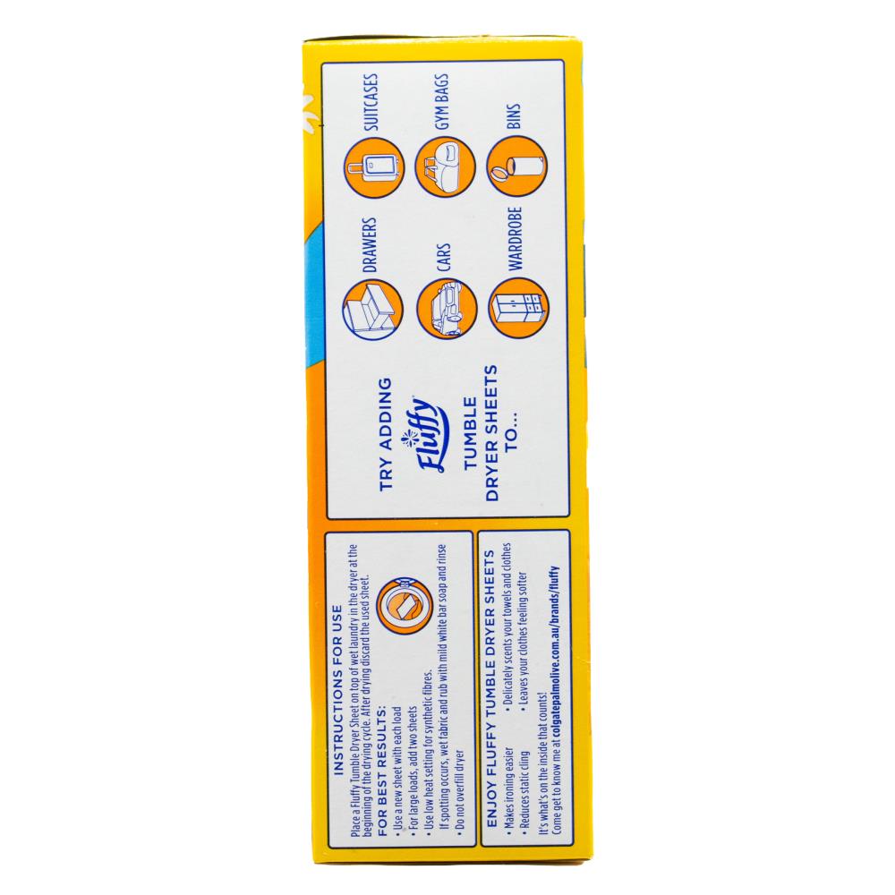 FLUFFY PK80 TUMBLE DRYER SHEETS MORNING SUN (6x Pack)