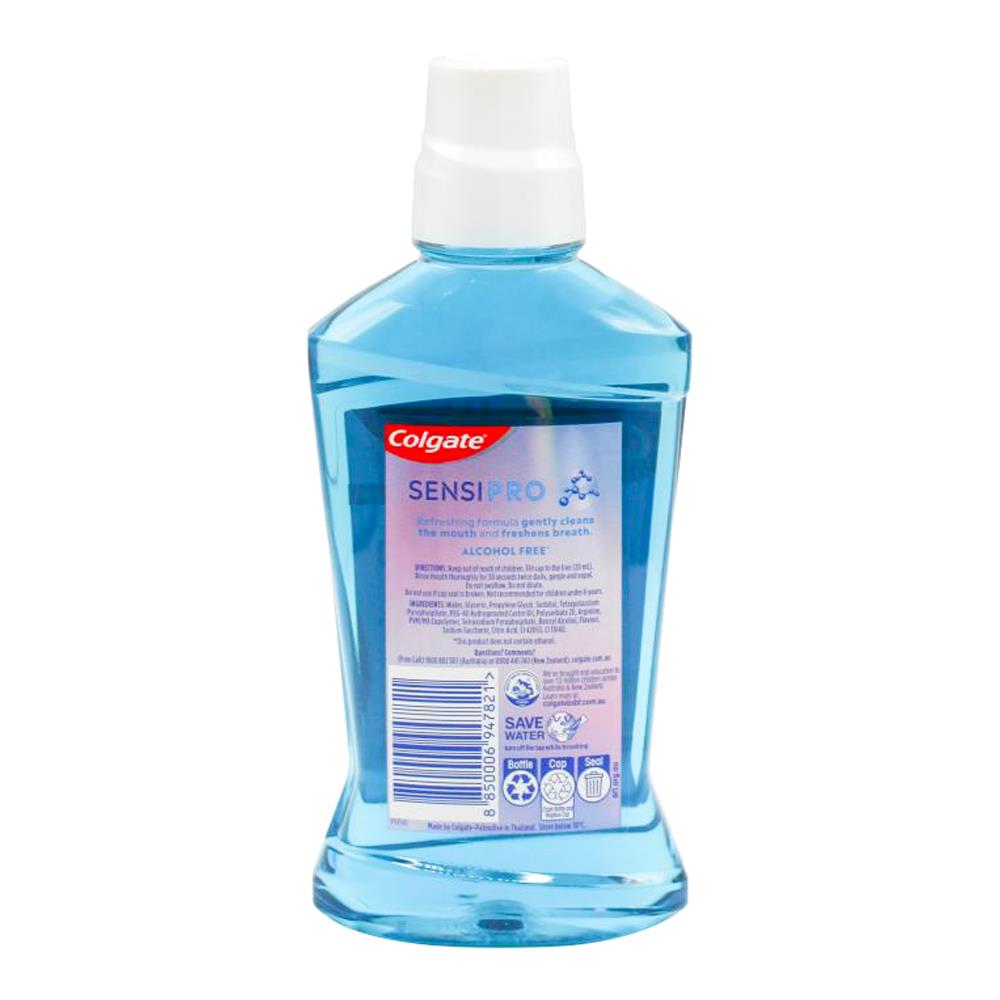 Colgate 500ml Sensipro Mouth Wash Mild Mint (4x Pack)