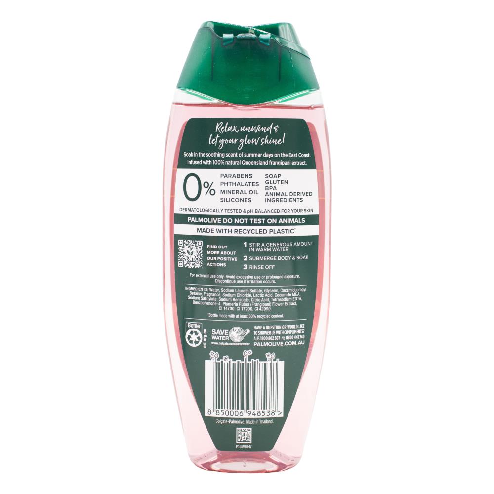 Palmolive Bath Soak Luminous Oils Nourish And Glow Far North Queensland Frangipani And Coconut 500ml (6x Pack)