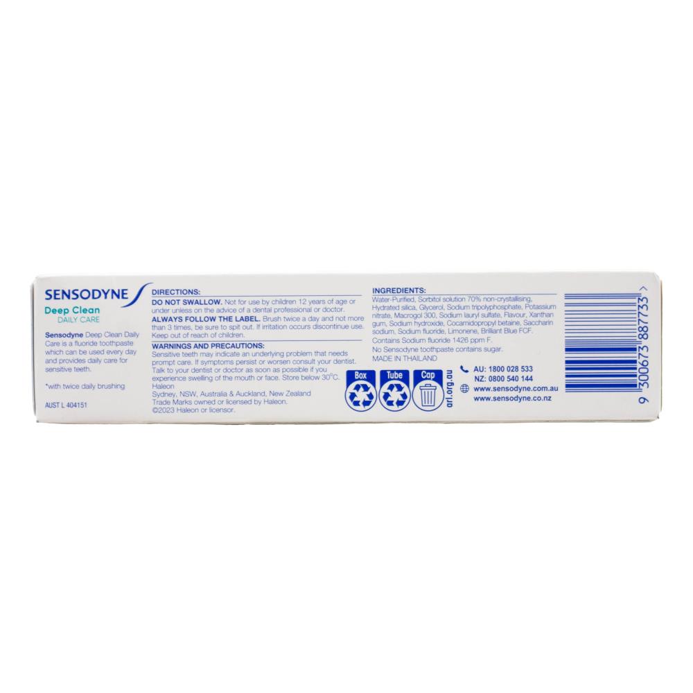 SENSODYNE 100g TOOTHPASTE DEEP CLEAN DAILY CARE (12 xPack)