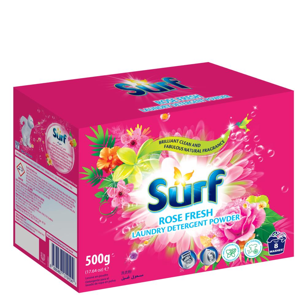 Surf Laundry Detergent Powder Rose Fresh (Box) 500g (20 Pack)