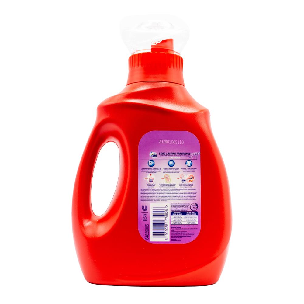Omo Liquid Laundry Detergent Long Lasting Fragrance + Comfort With Lavender Essence 968ml (12 Pack)