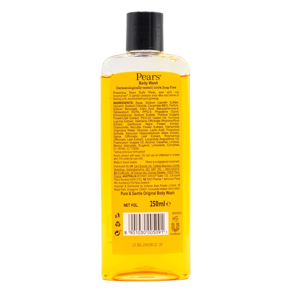 Pears 250ml Body Wash Pure & Gentle Original (12x Pack)