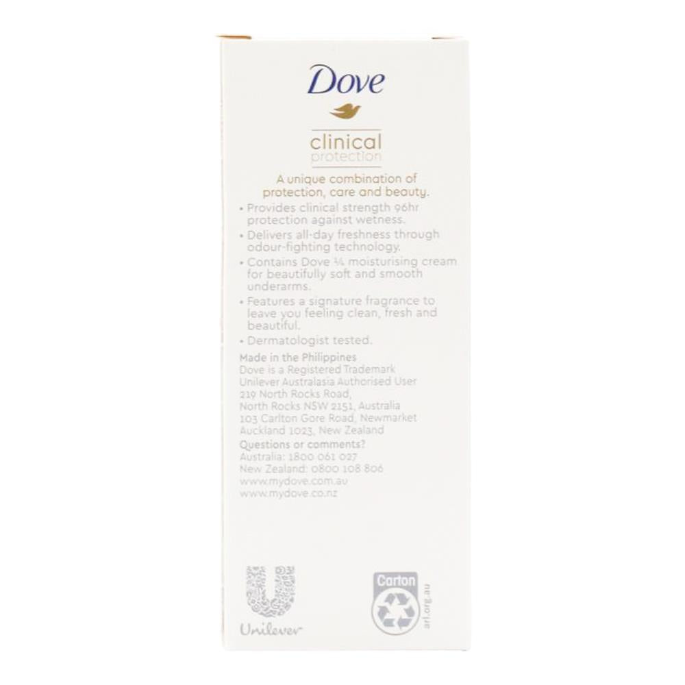 DOVE 50ml ROLL ON DEODORANT CLINICAL PROTECTION POMEGRANATE (6 x Pack)