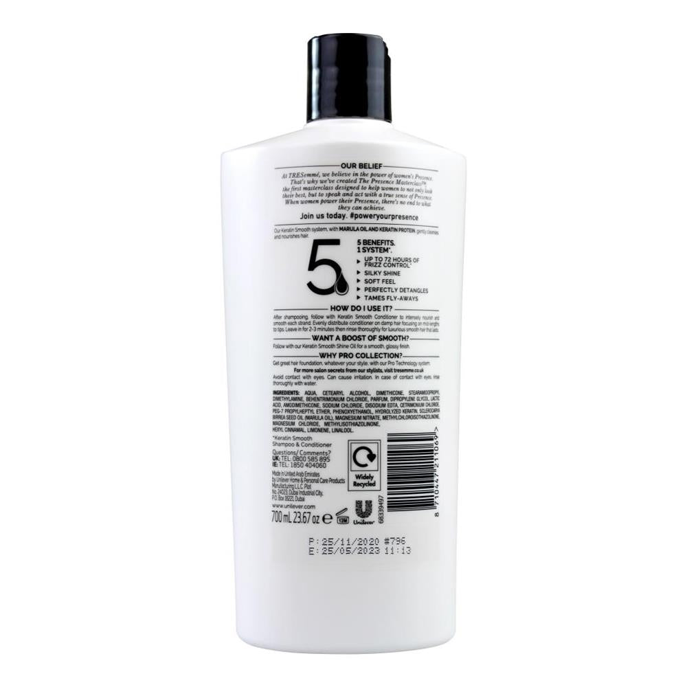Tresemme Conditioner Keratin Smooth 700ml (3 Pack)