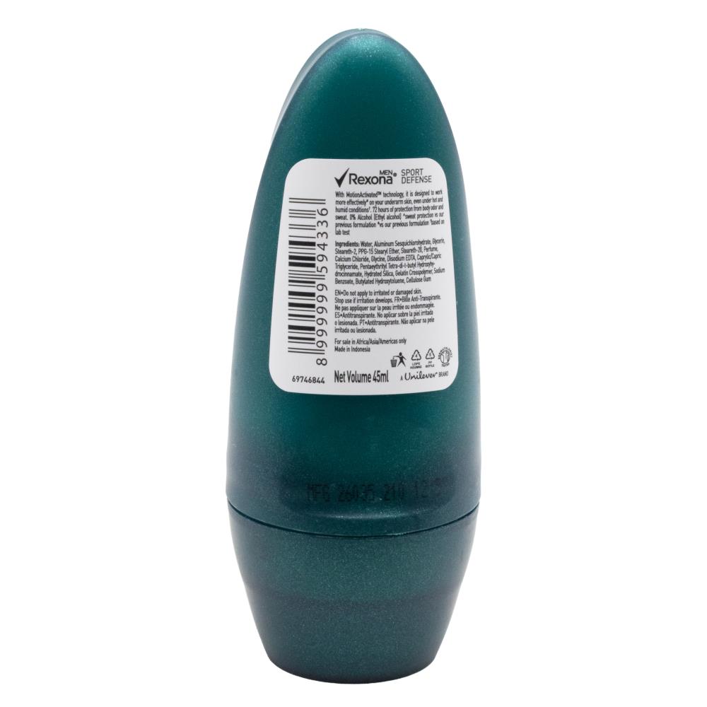 Rexona Men Roll On Deodorant Sport Defence 72H 45mL (6 Pack)