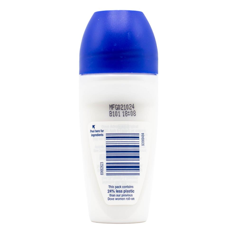 Dove Roll On Deodorant Advanced Care 48h Original 50ml (6 Pack)