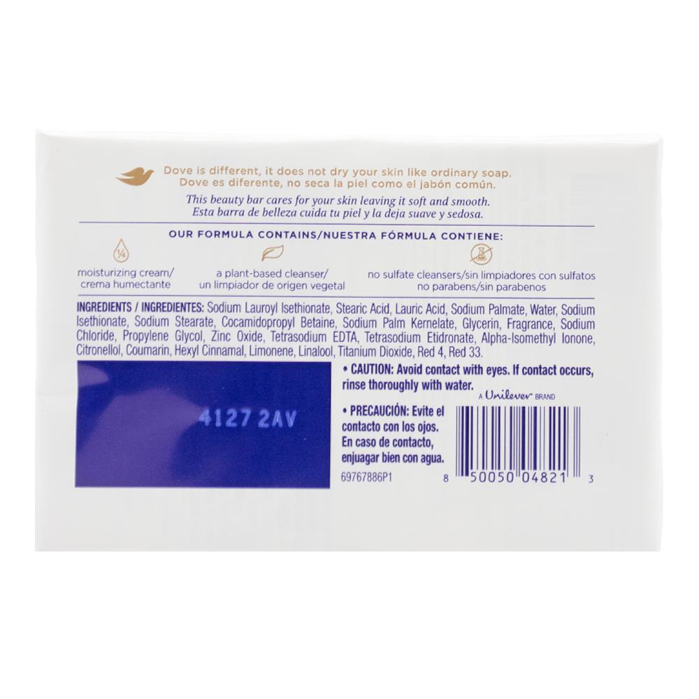 Dove 90g Beauty Soap Bar Pink Rosa Beauty Bar With Deep Moisture 12 x 4Pk (48 Pack)