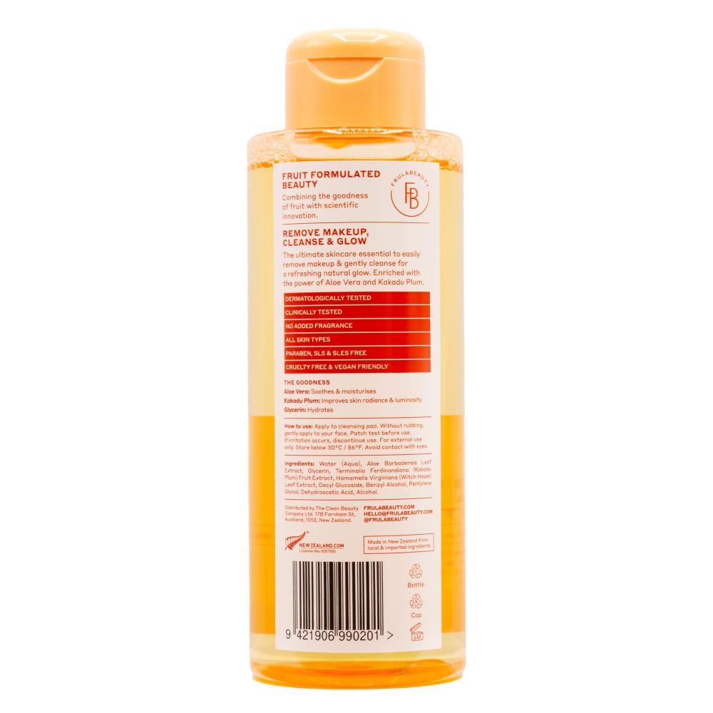 FRULA SKIN MICELLAR CLEANSING WATER 3 PHASE WITH ALOE VERA AND KAKADU PLUM 400ml (6 x Pack)