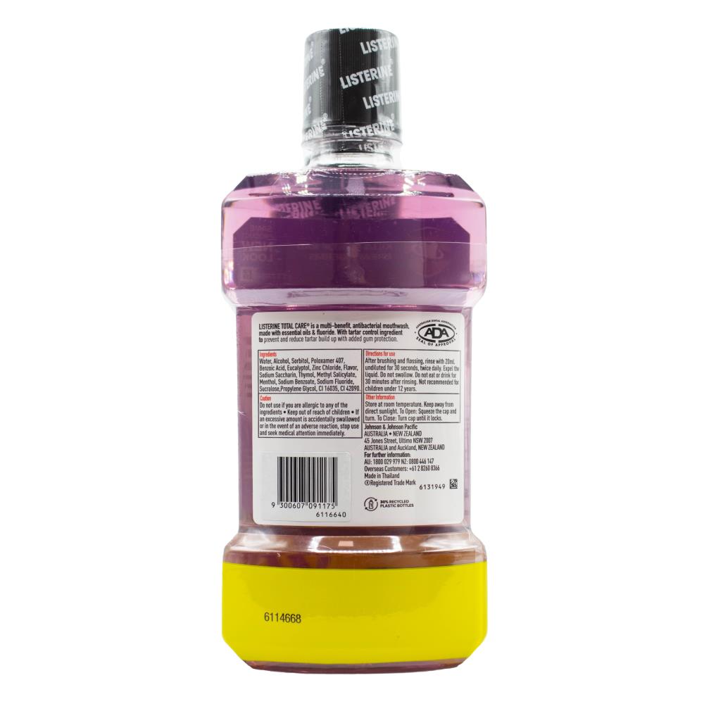 LISTERINE VALUE PACK 500mL + 1L MOUTHWASH TOTAL CARE (3x Pack)