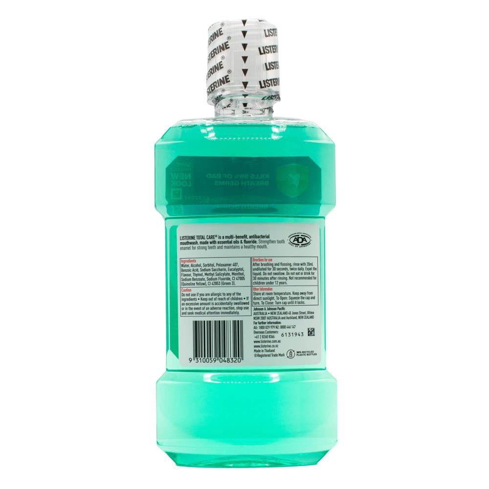 LISTERINE 500mL MOUTHWASH TOTAL CARE TOTAL DEFENCE (4x Pack)