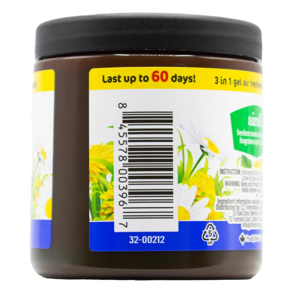Airall 226g Air Freshener Solid 3 In 1 Odour Eliminator Infused With Essential Oils Fresh (12x Pack)