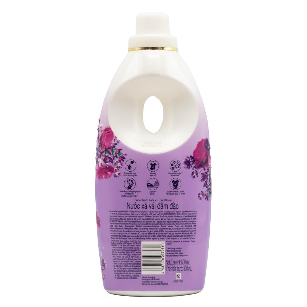 DOWNY 800mL CONCENTRATE FABRIC CONDITIONER FRENCH LAVENDER (12x Pack)
