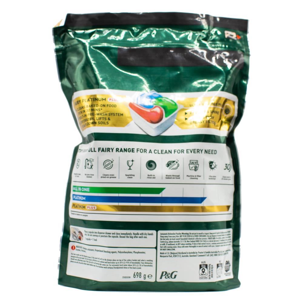 Fairy 90 Tablets PK45 Platinum Plus Dishwasher Capsules Herbal Breeze (2 Pack)
