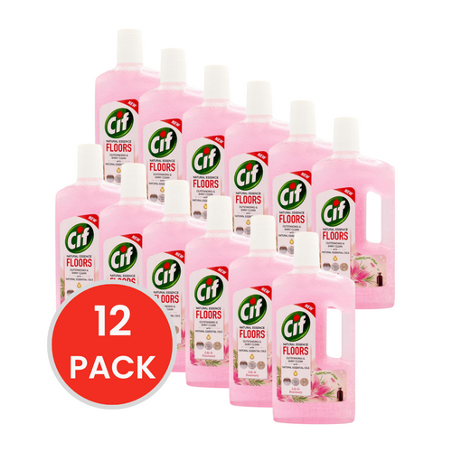 Cif Natural Essence Floor Cleaner Lily & Rosemary 997mL (12 Pack)