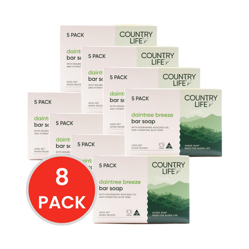 COUNTRY LIFE SOAP BAR DAINTREE BREEZE 450g c 5Pk (Value Pack 40)