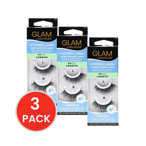 MANICARE GLAM HYDRO LASHES LENGTH DANIELA (3x Pack)