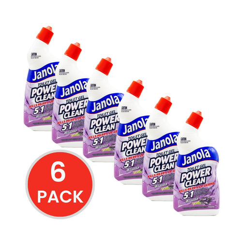 JANOLA TOILET BLEACH GEL LAVENDER 700ml (6x Pack)