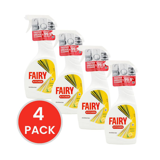 Fairy Kitchen Spray Lemon 450mL (4 Pack)