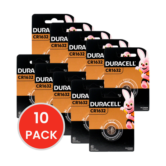 Duracell CR1632 3V Lithium Coin Battery (10 Pack)