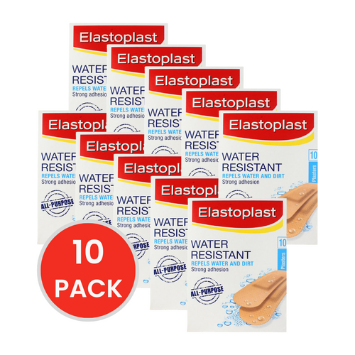 ELASTOPLAST PK10 PLASTERS WATER RESISTANT (10x Pack)