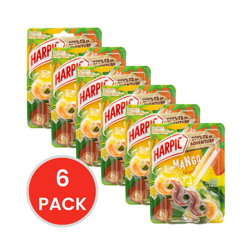 HARPIC 40g TOILET CAGE MANGO ISLAND (6x Pack)