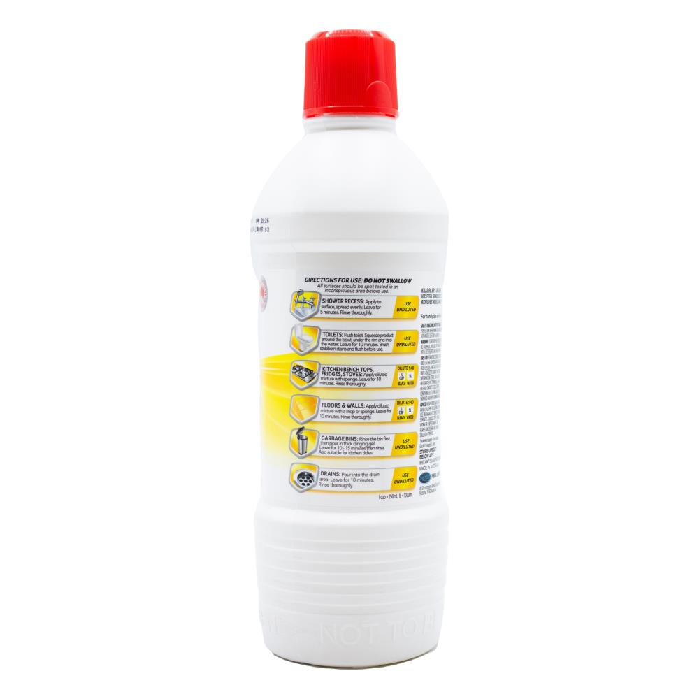 White King Multi - Purpose Power Cleaner Thick Clinging Gel Lemon 1L (6 Pack)