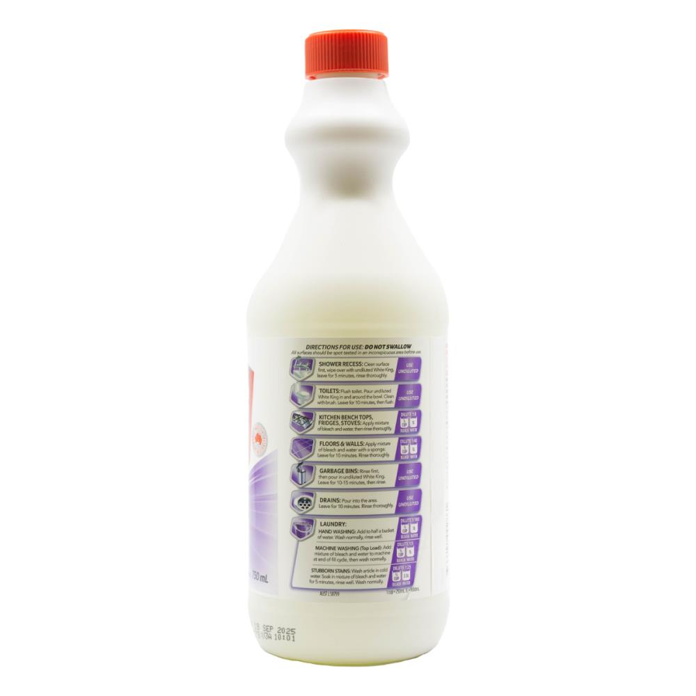 White King Premium Bleach Lavender 750ml (12 Pack)