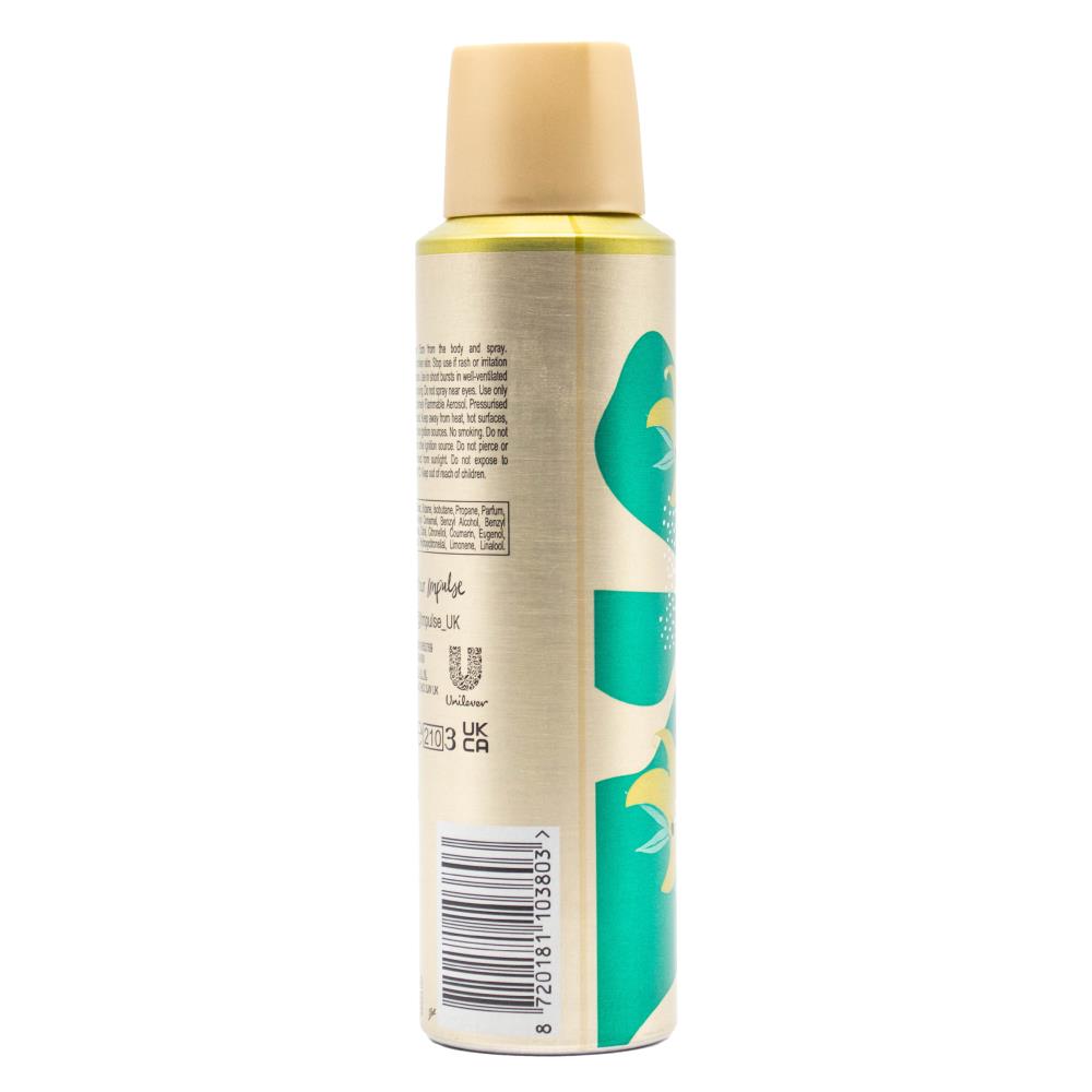 Impulse Body Spray Hint Of Musk Inspired By Bergamot And Musk 150ml (6 Pack)