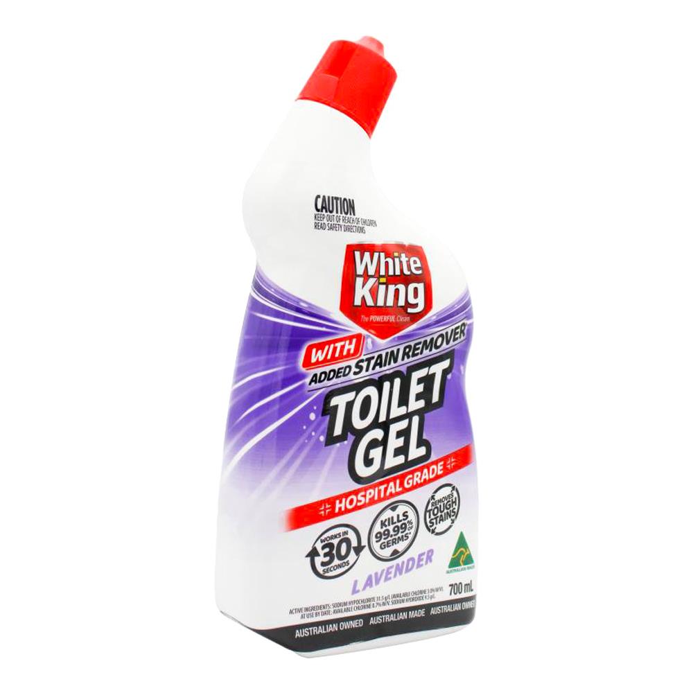 White King Toilet Gel Lavender 700ml (6 pack)