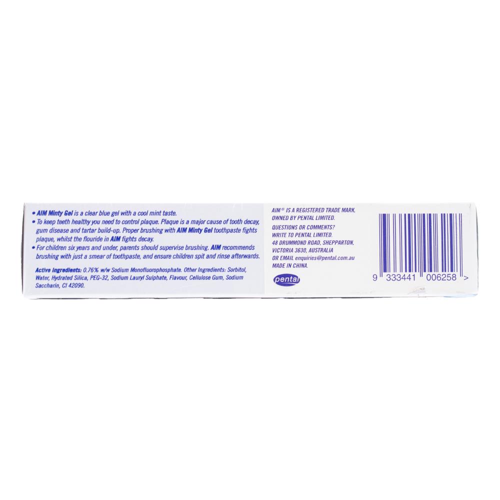 Aim 90g Toothpaste Minty Gel 16 x 3Pk (Value Pack 48)