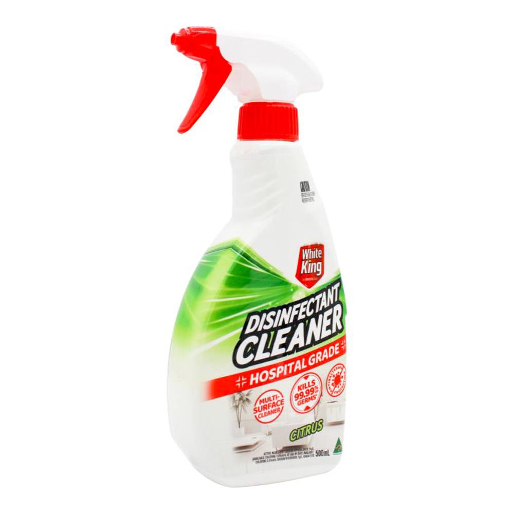White King Disinfectant Cleaner Spray Citrus 500ml (6 Pack)