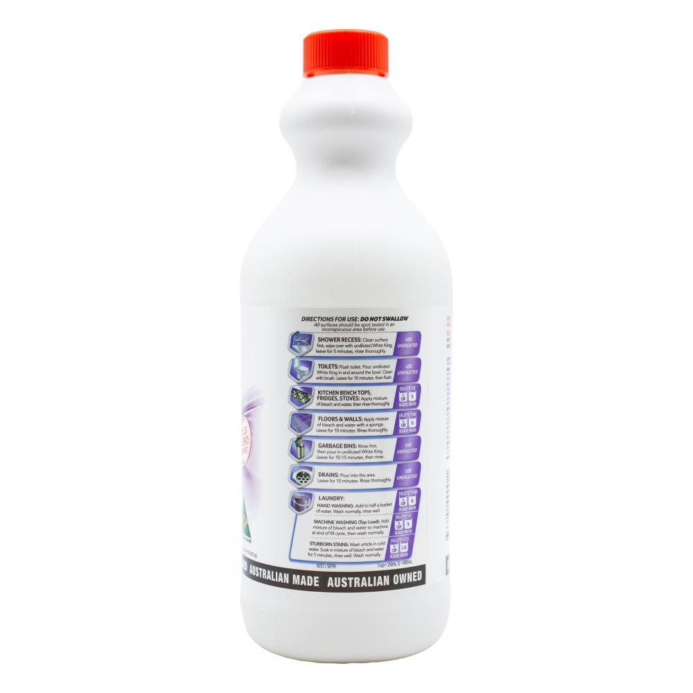 White King 1.25l Premium Bleach Lavender (6x Pack)