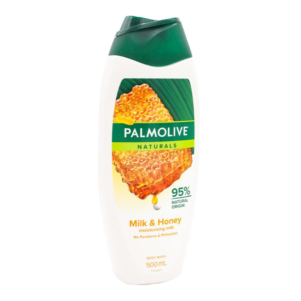 Palmolive Naturals Body Wash Milk & Honey 500ml (6 Pack)