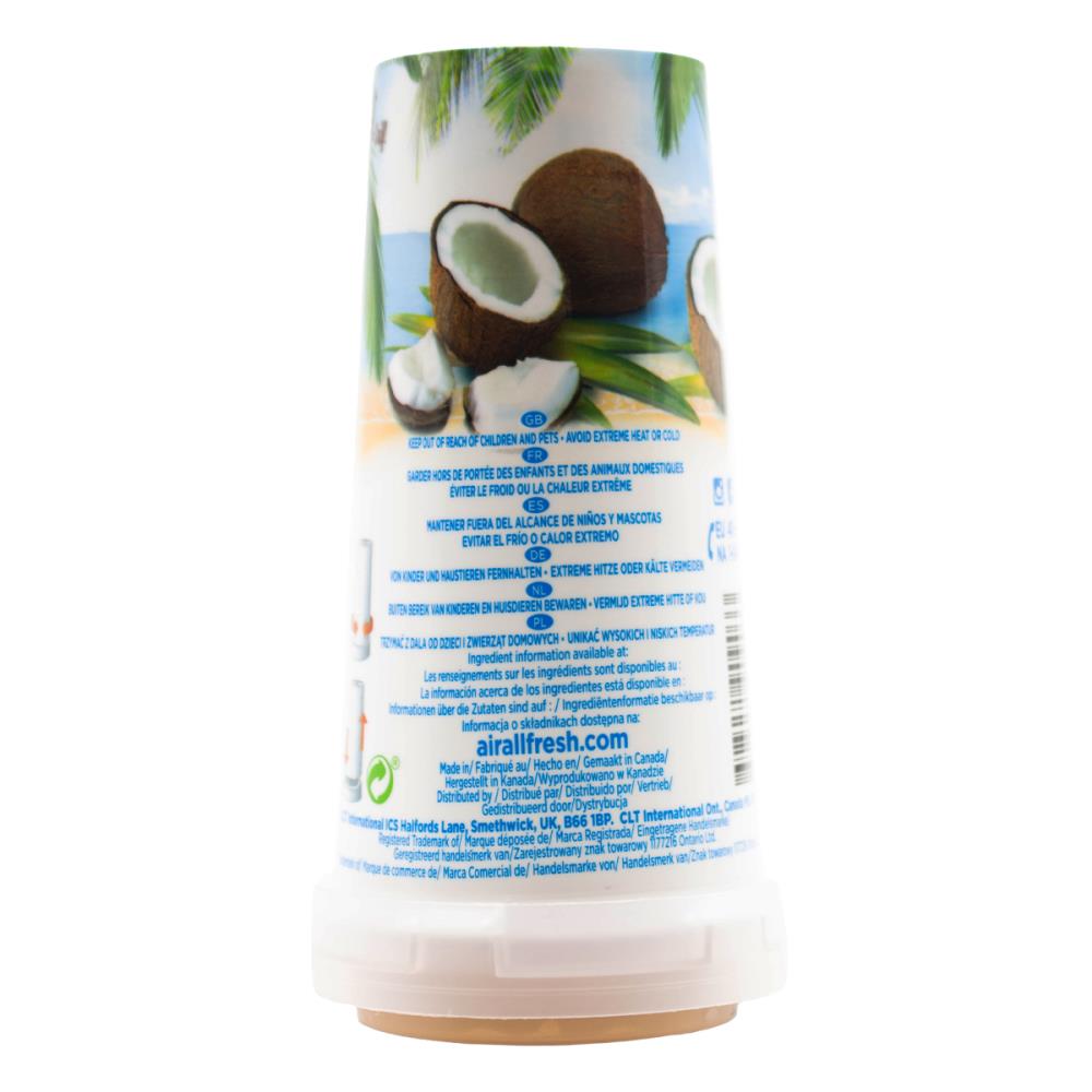Airall Solid Air Freshener Coconut Escape 170g (12 Pack)