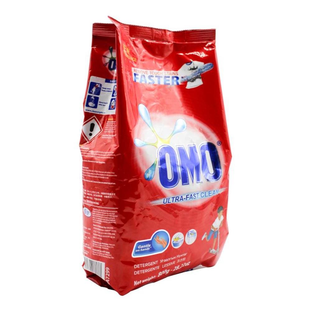OMO 800g LAUNDRY DETERGENT POWDER ULTRA FAST CLEAN HAND WASH + TOP LOADER (18x Pack)