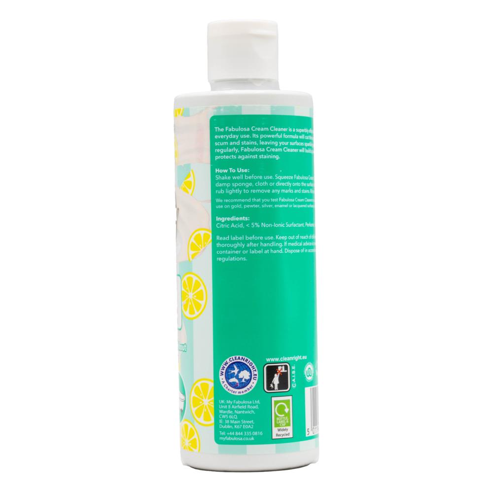 FABULOSA CREAM CLEANER LEMON SHERBET 250ml (12x Pack)