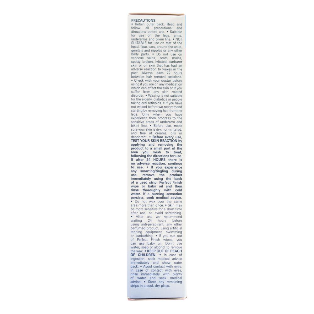 VEET PK40 LEGS WAX STRIPS EASY-GEL SENSITIVE SKIN (4x Pack)