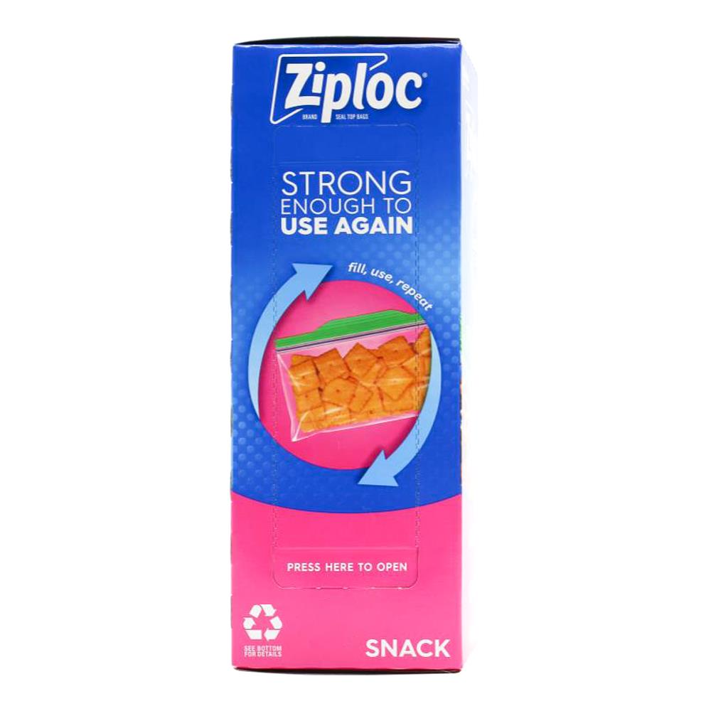 ZIPLOC PK60 SNACK BAGS (6x Pack)