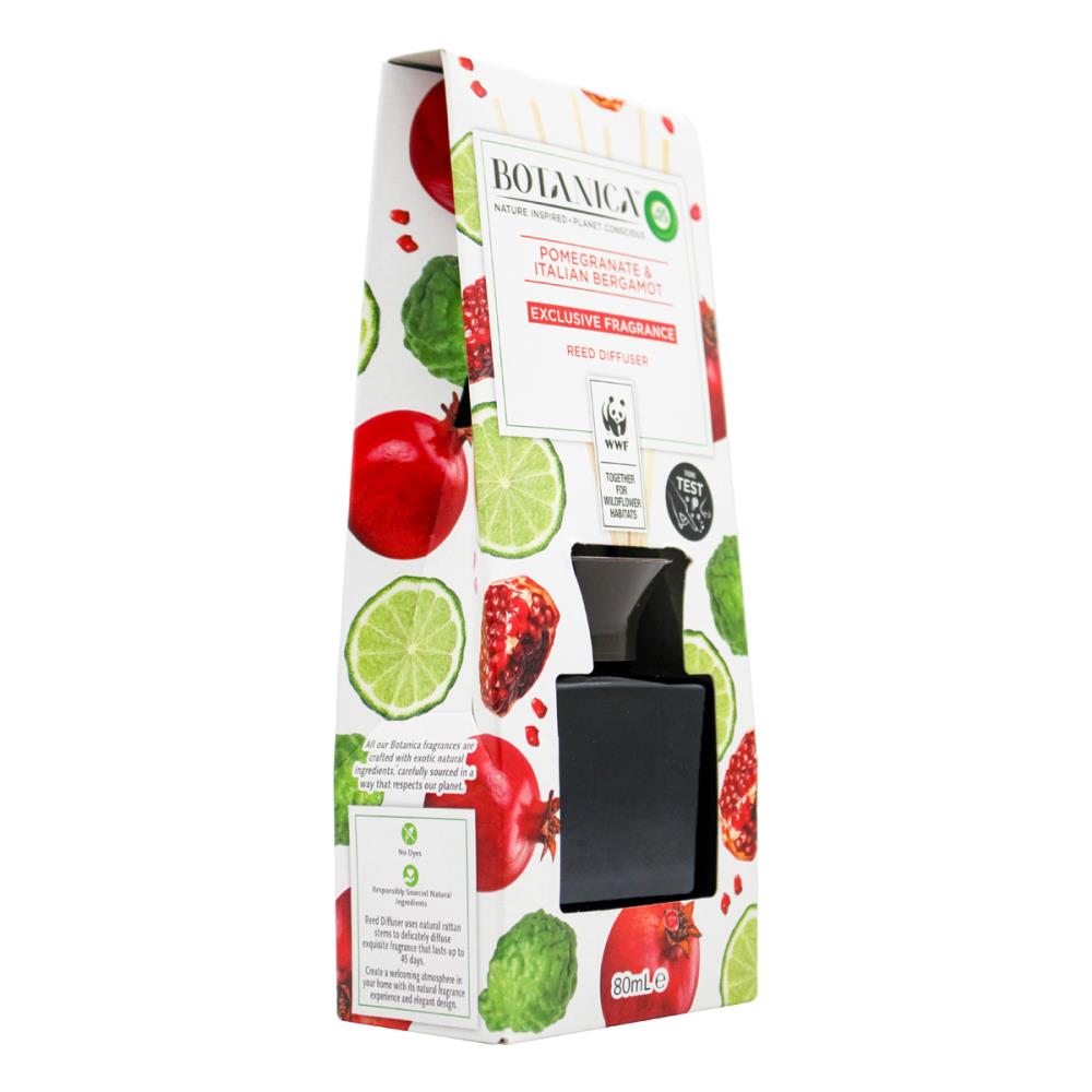 AIR WICK REED DIFFUSER BOTANICA POMEGRANATE & ITALIAN BERGAMOT 80ml (5x Pack)