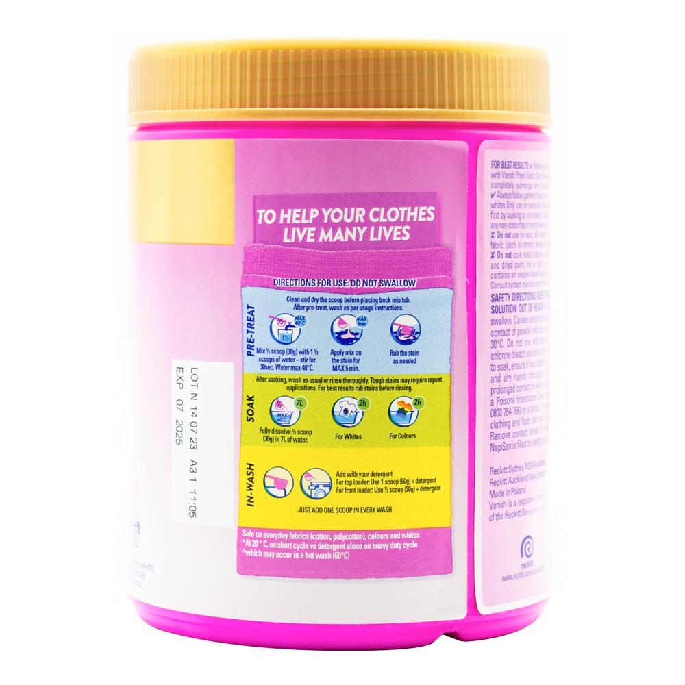 Vanish 1kg Napisan Gold Multi Power Oxi Action (6x Pack)