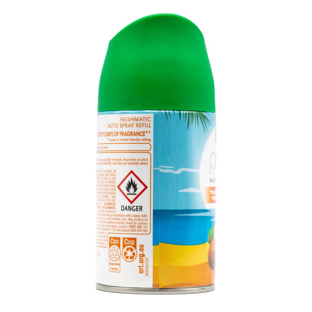 Air Wick 159g Freshmatic Refill Pure Natural Wonders Natural Wonders Tropical Great Barrier Reef Fruity Blend And Lush Greens (6x Pack)