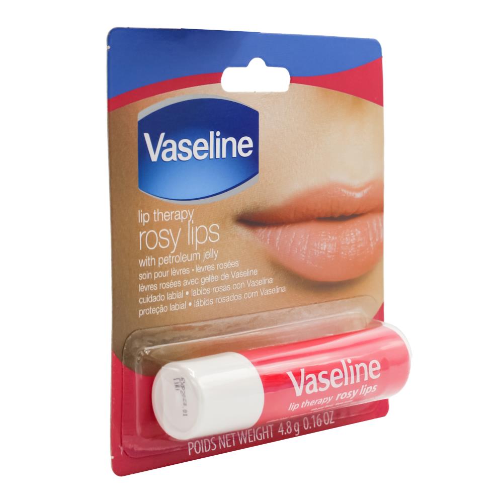 Vaseline 4.8g Lip Therapy Rosy Lips With Petroleum Jelly (24x Pack)