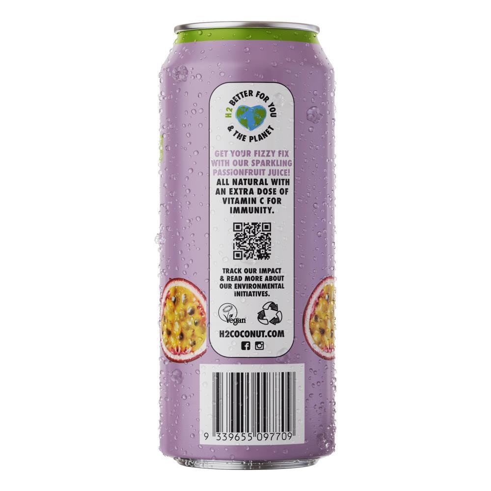 H2 Juice 500ml Sparkling Passionfruit 500ml Can (12x Pack)