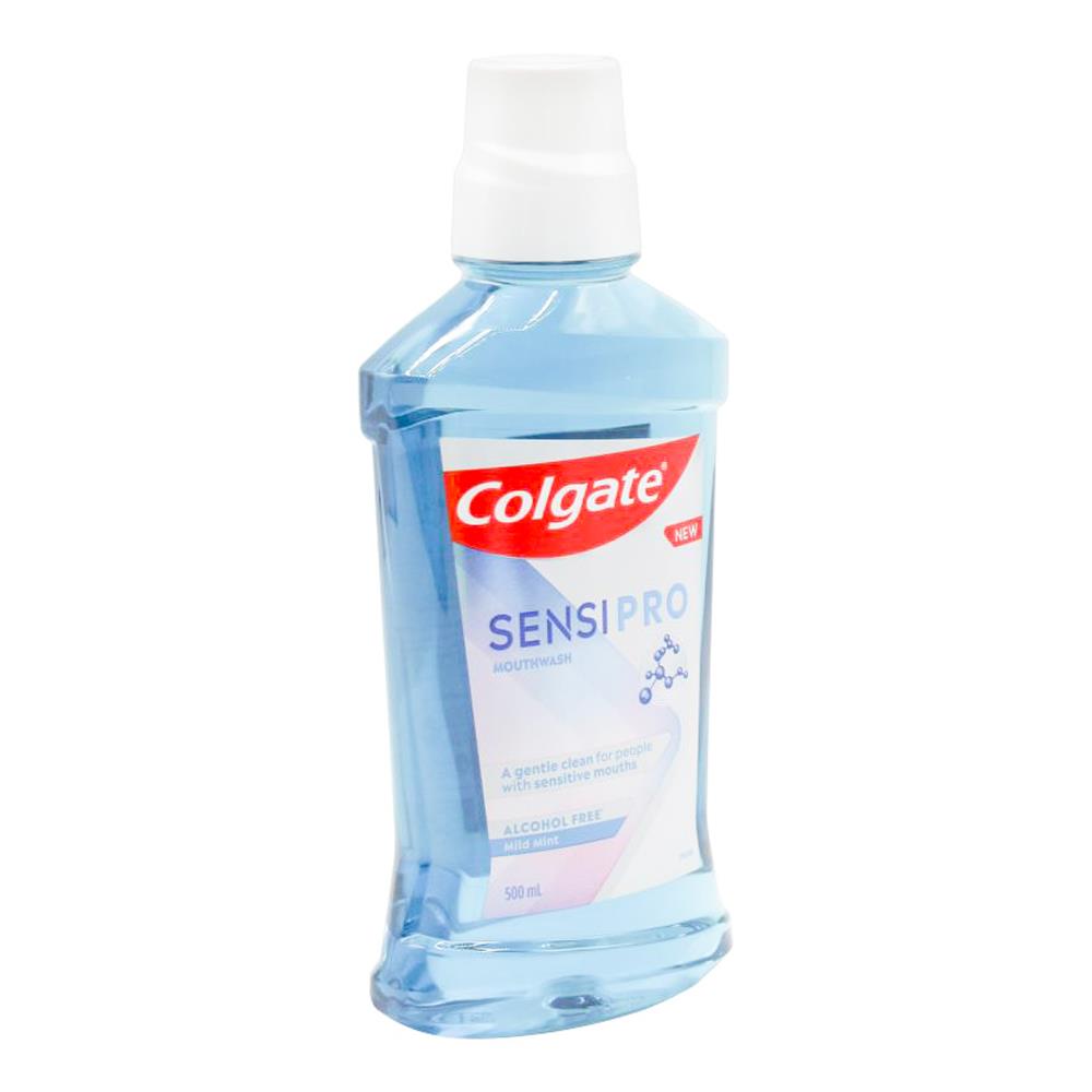Colgate 500ml Sensipro Mouth Wash Mild Mint (4x Pack)