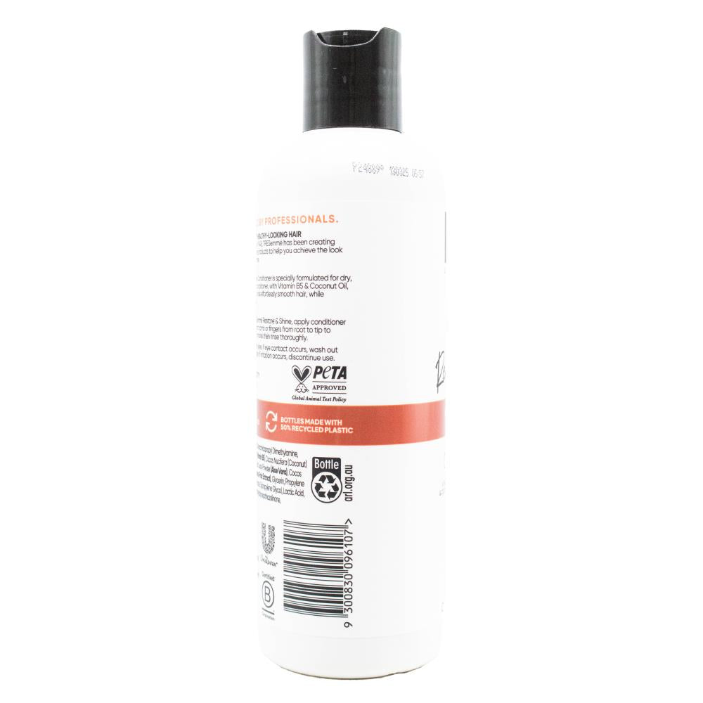 TRESEMME 350mL CONDITIONER RESTORE AND SHINE VITAMIN B5 AND COCONUT OIL (3x Pack)