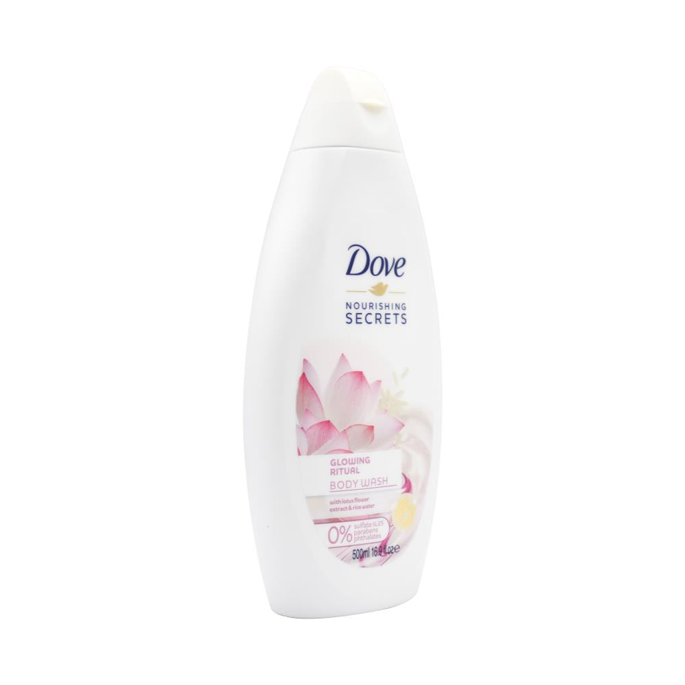 Dove 500ml Body Wash Glowing Ritual With Lotus Flower Extract & Rice Water (6x Pack)