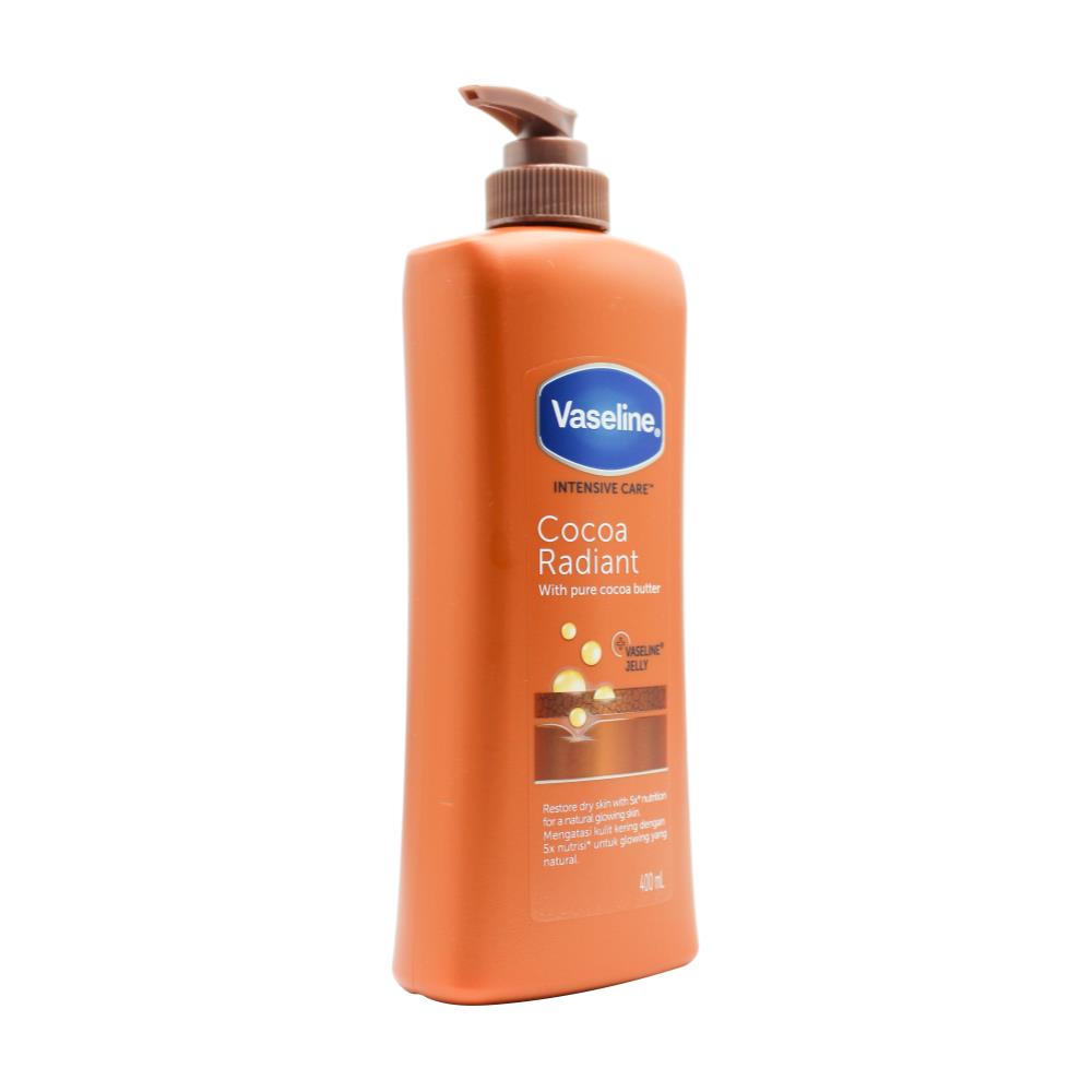 Vaseline Intensive Care Cocoa Radiant With Pure Cocoa Butter 400ml (12 Pack)