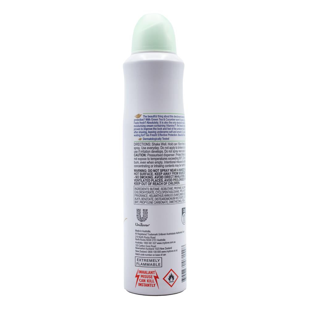 Dove Deodorant Go Fresh Cucumber & Green Tea Scent 127g / 220ml (6 Pack)